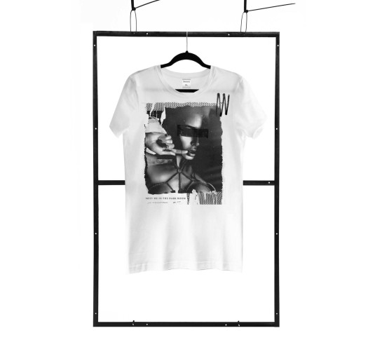 T-shirt men white S regular